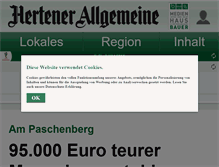 Tablet Screenshot of hertener-allgemeine.de